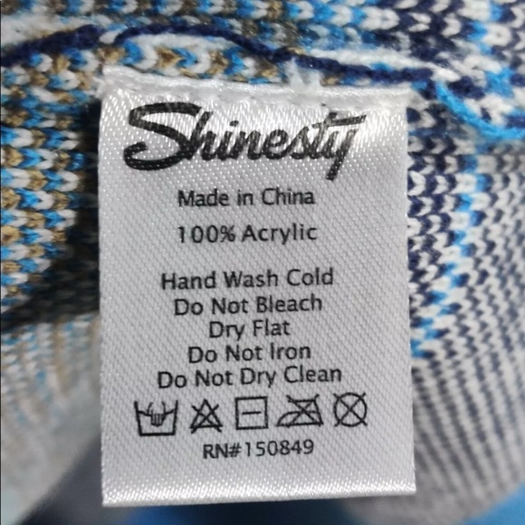 shinestry NWT Christmas Samuel Adams ugly sweater M snowflake fair isle - Picture 4 of 5